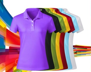 Chemise polo en piqué pour femme, coton et polyester, manches courtes, imprimée, pour le golf, le tennis, décontractée - Product Image 6