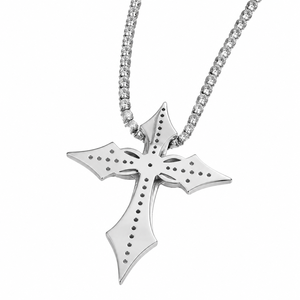 Bijoux Hip Hop en argent sterling 925, moissanite ronde taille brillant pavée, pendentif personnalisé, bijoux pour homme - Product Image 4