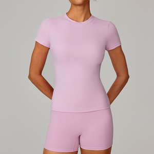 Top Deportivo Corto de Punto Sexy de Secado Rápido para Mujer con Logotipo Personalizado en la Parte Delantera, Chaleco con Tirantes para Entrenamiento y Sujetador Incorporado - Product Image 5