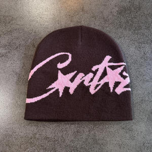 Gorro de Punto Jacquard con Logotipo Personalizado, Estampado de Estrellas, Estilo Urbano Hip Hop, Color en Contraste, Gorro Cálido - Product Image 5
