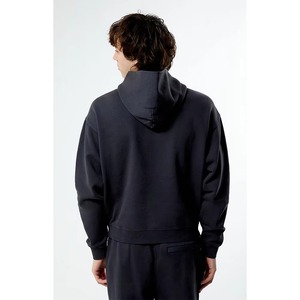 Nouveauté : Sweats à capuche pour hommes 100 % coton molletonné, tissu doux au toucher, teinture unie, respirant, imperméable, vêtements d'extérieur d'hiver, logo personnalisé - Product Image 2