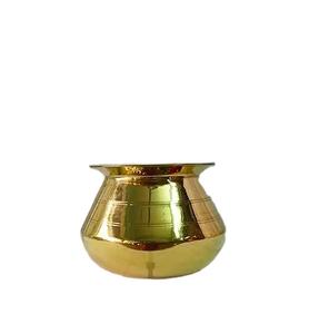 ราคาขายส่งภาชนะทองเหลืองแบบดั้งเดิมสำหรับตกแต่งโต๊ะและจัดแสดงอาหารหรูหรา ชามโลหะพรีเมียม - Product Image 1