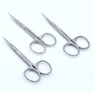 Ciseaux à cuticules en acier inoxydable à pointe incurvée Outil de coupe de précision pour ongles et peau pour manucure et pédicure - Product Image 6