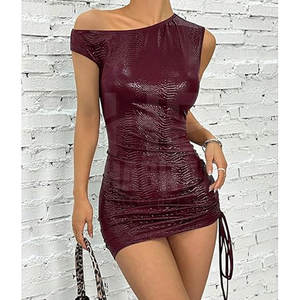 Robe en cuir véritable confortable pour femmes, matériau durable, texture douce, parfaite pour les vêtements pour adultes - Product Image 5