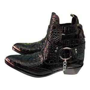 Auténticas Botas Vaqueras Mexicanas OBEXA de Lujo, con Cierre Elástico en la Puntera, de Cuero Genuino, para Hombre, para Todas las Temporadas - Product Image 2
