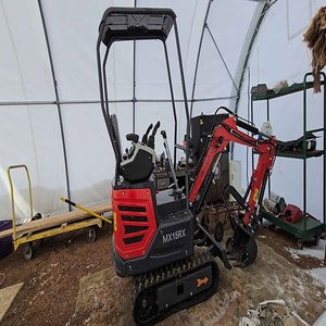 Miniexcavadora al por mayor de 1 tonelada con motor principal y PLC, componentes de bomba de equipo de ingeniería original incluidos para trabajos pesados - Product Image 2