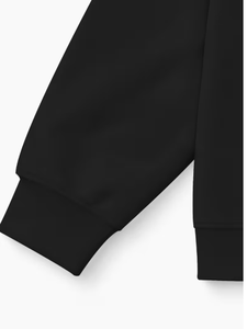 Sweat à capuche color block pour homme Tribon Sports, imprimé noir et blanc, coupe classique, vêtement décontracté pour l'automne, respirant, en polyester tricoté - Product Image 3