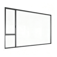 Ventana Abatible de Aluminio con Doble Acristalamiento Templado con Protección Contra la Niebla, Certificación Americana NFRC