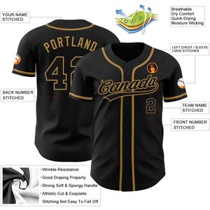 Maillots de baseball personnalisés unisexes pour jeunes, uniformes de sport à rayures dégradées, nom et numéro cousus, logo, polyester durable - Product Image 5