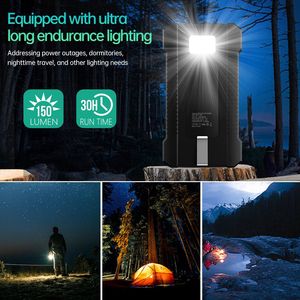 Caricabatterie portatile ad alta capacità 8000mAh a energia solare con luce integrata compatibile con ricarica solare per illuminazione iPhone - Product Image 6