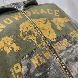 เสื้อฮู้ดซิปผู้ชาย Snowgrace ลายพราง พิมพ์โลโก้ด้านหน้า ทรงปกติ สไตล์ลำลองสำหรับฤดูใบไม้ร่วง ผ้าฝ้าย 100% เฟรนช์เทอร์รี่ - Product Image 6