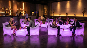 Ensemble table et chaises LED modernes, meubles lumineux, sièges <span class=keywords><strong>de</strong></span> salon pour événements extérieurs, meubles lumineux RGB pour mariage, fête, hôtel, <span class=keywords><strong>bar</strong></span> - Product Image 3