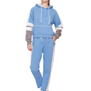 Best Price Customized Long Sleeve Pullover Tracksuits For Women High Quality Latest Style Two Piece Women's Winter Tracksuits - Product Image 1