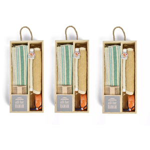 Ensemble d'accessoires de salle de bain Spa, kit d'accessoires de soin dorés pour hammam turc, pour hôtel, maison, salle de bain et applications spa - Product Image 5