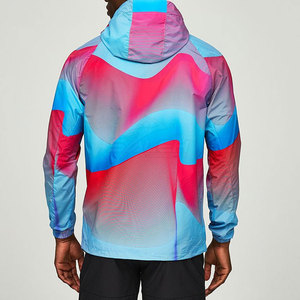 Durable <b>Reflective</b> <b>Running</b> <b>Jacket</b> With Wind Resistant Fabric Breathable Construction And Comfortable Fit For Fitness Training - Product Image 2