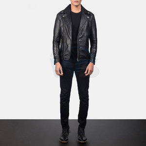 Veste de motard pour homme, veste de moto en cuir de qualité supérieure, vêtement d'extérieur protecteur, veste de motard au design personnalisé - Product Image 5