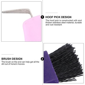 Cepillos para Pezuñas de Caballo, Cerdas Rígidas, Herramientas de Cuidado, Material PP TPE, Portátiles, Multiusos, Limpieza de Herraduras, Cuidado de los Patas - Product Image 6
