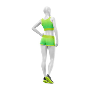 Customized Women's Plus Size Eco Friendly Four Way Stretch Lightweight Breathable Custom Printed Shorts Activewear Yoga Wear Set - Product Image 6
