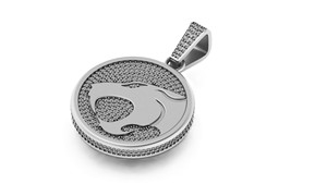 Amuleto de Joyería Fina de Moda, Plata 925 con Baño de Rodio, Personalizado, con Diamantes Cultivados en Laboratorio, Inspirado en Gato Salvaje Tempestadoso de Dibujos Animados, Estilo Hiphop para Fiesta - Product Image 4