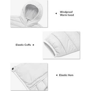 เสื้อโค้ทบุนวมสำหรับผู้ชายพร้อมฮู้ด เสื้อแจ็คเก็ตน้ำหนักเบา กันน้ำและกันลม สำหรับการเดินป่าบนหิมะและการเดินทาง - Product Image 6