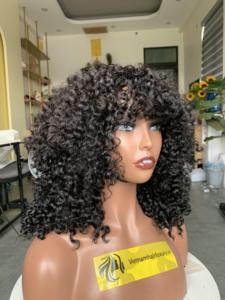 Cabello humano Remy virgen 100% vietnamita de un solo donante HD para cierre Pelucas rizadas italianas Trama única - Product Image 5