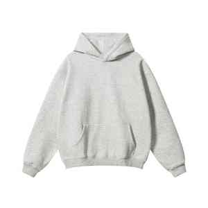 Sudadera con Capucha para Hombre, Ecológica, Transpirable, de Manga Larga, Tejido de Poliéster y Rayón, Corte Regular, Color Sólido - Product Image 1