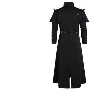 คอสเพลย์หนังโกธิคCoats Breathable Partyยุคกลางเสื้อโจรสลัดSteampunk Gothic Coat OEMผู้ใหญ่ชายโจรสลัดฮาโลวีน - Product Image 3