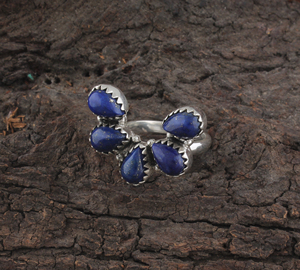 Wholesale Amethyst Classic Crown <b>Ring</b> 925 Sterling Silver Multi Stone Sawtooth Bezel Curved Cluster Party <b>Ring</b> for Women - Product Image 3