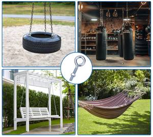 OEM/ODM Industrial para Marcas Globales, Perno de Ojo de Acero Inoxidable con Recubrimiento de Zinc, Tamaño Personalizado para Aplicaciones de Suspensión - Product Image 5