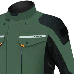 Veste de tourisme longue en textile pour hommes, résistante à l'abrasion, protection CE niveau 1 2, fabricant OEM, fournisseur en gros - Product Image 2