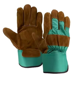 Gants de travail de sécurité en cuir de vachette de haute qualité, résistants à l'abrasion, confortables et robustes, pour la protection personnelle - Product Image 2