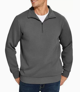 Proveedor de Ropa Deportiva Personalizada para Hombre, Sudadera Ligera con Cierre de Cremallera y Cuello Alto para Marcas de Streetwear Estadounidenses - Product Image 5