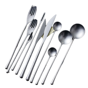 High Quality 304 Stainless Steel Cutlery Set Vintage Western Dining Knife <b>Fork</b> Spoon Tableware Set for Home Hotel At Good Prices - Product Image 1