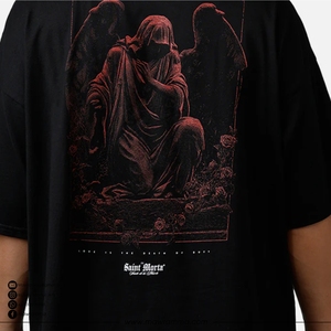 250gsm Heavyweight 100% Cotton Eco-Friendly Quick Dry Oversized <b>Tshirt</b> Custom Logo DTG Print Men Boxy Fit Streetwear Drop - Product Image 6