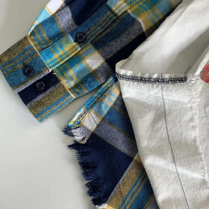 Streetwear Style Custom Sublimation Print Patch Long Sleeve Plaid Shirt Low MOQ Checked Lumberjack <b>Jackets</b> <b>Flannel</b> Fashion Shirt - Product Image 4