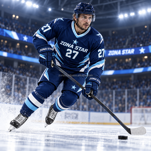 Ensemble d'uniformes de hockey personnalisés sublimés, vêtements de sport d'équipe, maillot et pantalon en mesh respirant à séchage rapide, fabricant en gros, fournisseur OEM - Product Image 2