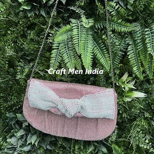 กระเป๋าถือคลัทช์ปาร์ตี้ตอนเย็นประดับคริสตัลหรูหราสำหรับผู้หญิงดีไซน์ที่เป็นมิตรต่อสิ่งแวดล้อมน้ำหนักเบา - Product Image 4