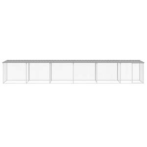 Jaula Grande y Resistente para Pollos, Fabricada en Acero Galvanizado Color Gris Claro - Product Image 3