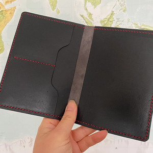 Genuine Leather Passport Holder Travel Wallet RFID Blocking Document Organizer Hanging Luggage Tag Multiple <b>Card</b> Custom for sale - Product Image 5