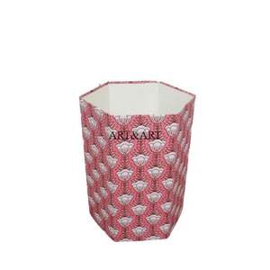 Maneras Creativas de Reutilizar Cajas de Cartón para Hacer Cestas de Papel con Estampado Floral Hechas a Mano, Diseños Personalizados, Alta Calidad, 100% Algodón - Product Image 1