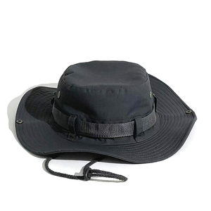 Unisex Waterproof Bucket <b>Hat</b> Solid Color Cotton Canvas Washed Hand Embroidery Adjustable Outdoor Casual Style Adult Spring - Product Image 5