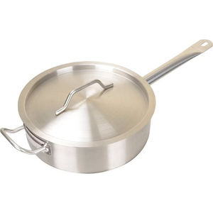 Fantastic Design Stainless Steel Fry Pan with Lid Heavy Bottom <b>Induction</b> Compatible Frying Pan <b>for</b> Home & Restaurant - Product Image 4