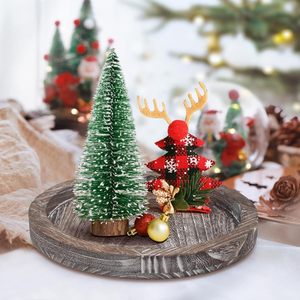 Plateaux décoratifs ronds en bois pour table basse, comptoir, style farmhouse, design haut de gamme, plateau décoratif disponible au prix le plus bas - Product Image 4