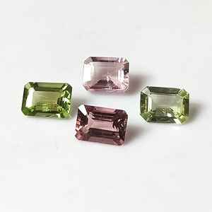 ชุดพลอยทัวร์มาลีนแซมเบียสีพาสเทลธรรมชาติ 4.10 กะรัต รวม 7x5 มม. ทรงเอเมอรัลด์คัต 4 ชิ้น พลอยหลวมปรับขนาดแล้ว - Product Image 1