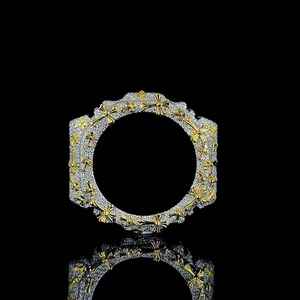 Montre de luxe RAMDUT IMPEX en acier inoxydable avec lunette incrustée, motif croix gothique, cristaux étincelants, montre-bracelet RD-BZ24 personnalisable - Product Image 1