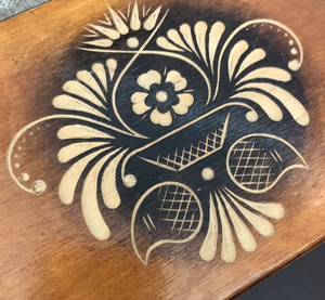 Stylish premium quality trendy <b>floral</b> pattern decorative keepsake <b>storage</b> organizer wooden Jewelry <b>Box</b> - Product Image 4