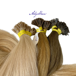 Extensiones de cabello Remy preadheridas con queratina 2023, gran oferta, extensiones de cabello humano sueltas de onda profunda con punta en U de doble punta plana - Product Image 3