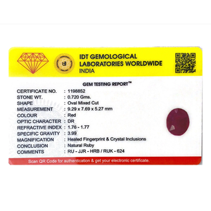 Natural 3.6 Carat Ruby Loose Gemstone Oval Faceted Cut for Fine Jewelry - Product Image 4