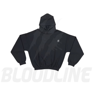 Sudadera con Capucha Negra Unisex Bloodline, Corte Regular, Manga Larga, Color Sólido, Casual, Transpirable, 100% Algodón, Antiarrugas, de Secado Rápido - Product Image 1