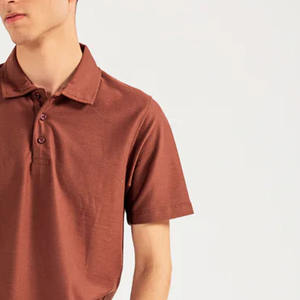 เสื้อเชิ้ตผู้ชายแฟชั่น พิมพ์โลโก้ตามสั่ง ผ้าฝ้ายเจอร์ซีย์ 100% แห้งเร็ว แขนสั้น ผ้าถักเนื้อแน่น ขายส่ง - Product Image 6